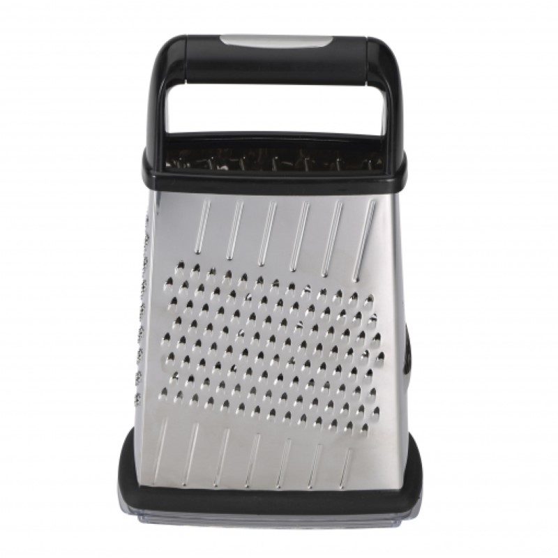 Multi-purpose grater Masterpro 4 sides Black Stainless steel (15 x 13,7 x 22,5 cm) - multi