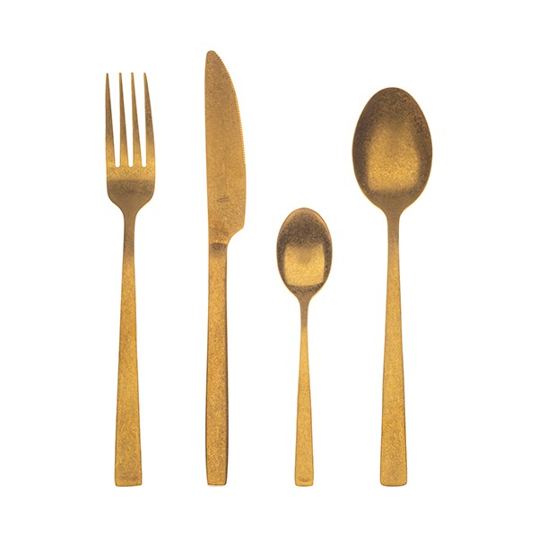 Cutlery Bergner Livorno Gold Stainless steel (24 pcs) - cutlery