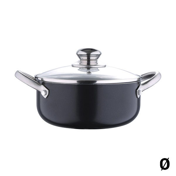 Casserole Masterpro Black Stainless steel Toughened aluminium - casserole