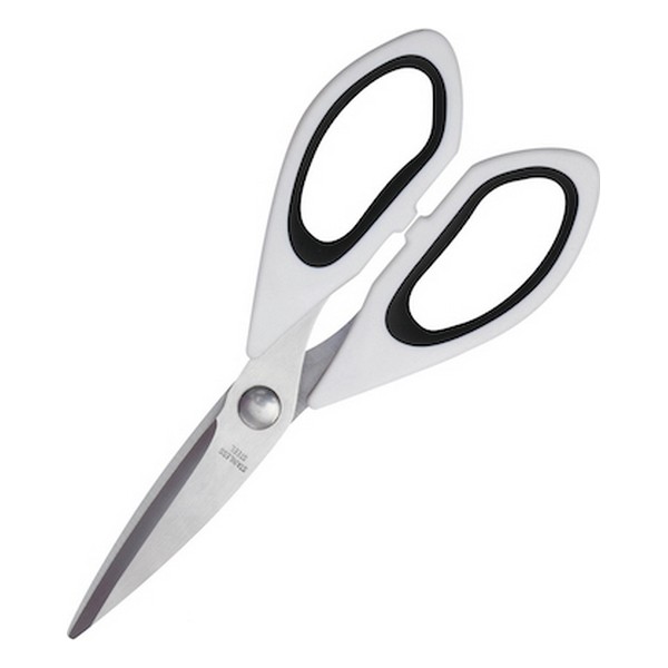 Scissors Bergner polypropylene White Stainless steel (22,5 cm) - scissors