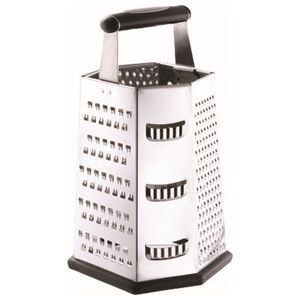 Multi-purpose grater Renberg 6 sides Black Stainless steel (22,8 cm) - multi