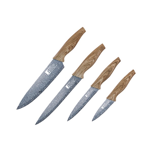 Knife Set Bergner Nature Stainless steel (4 uds)