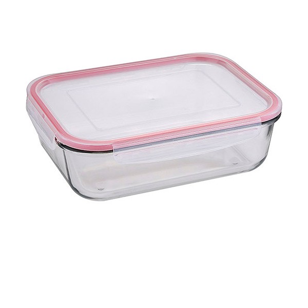 Lunch box Bergner Red Borosilicate Glass - lunch
