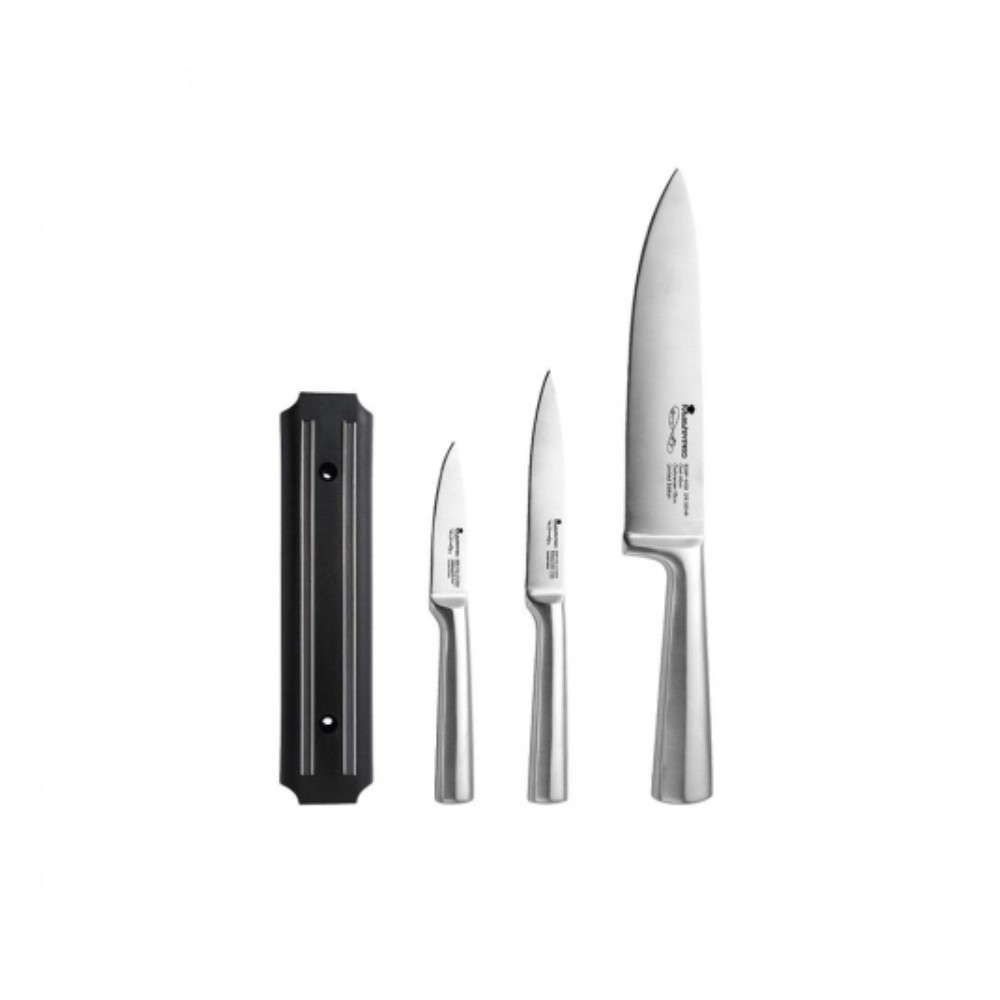 Set of Kitchen Knives and Stand Masterpro Gravity Stainless steel (4 pcs) - set