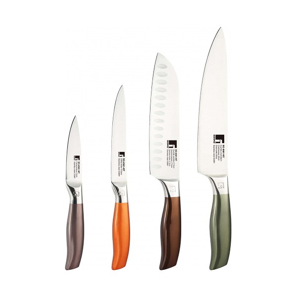 Knife Set Bergner Neon Classic Stainless steel (4 pcs) - knife