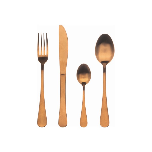 Cutlery Bergner Munich Copper Matt Copper Stainless steel (24 pcs) - cutlery