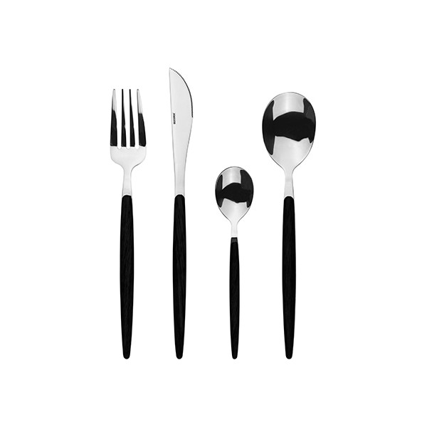 Cutlery Bergner Tokio Black Stainless steel (24 pcs) - cutlery