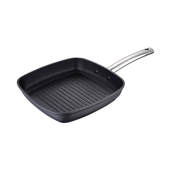 Grill pan Masterpro Black Toughened aluminium (Ø 28 cm) - grill