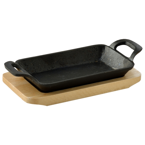 Baking tray Masterpro Black Cast Iron (17 x 10 x 2,5 cm) - baking