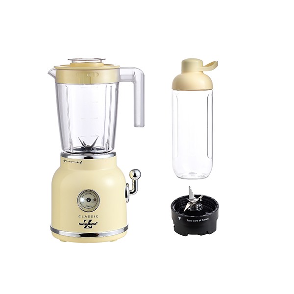 Cup Blender SwissHome Classic 2-in-1 Yellow (800 ml) - cup