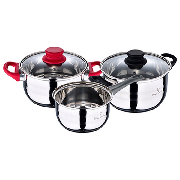 Cookware Pierre Cardin Eclat Stainless steel Silver (5 pcs) - cookware