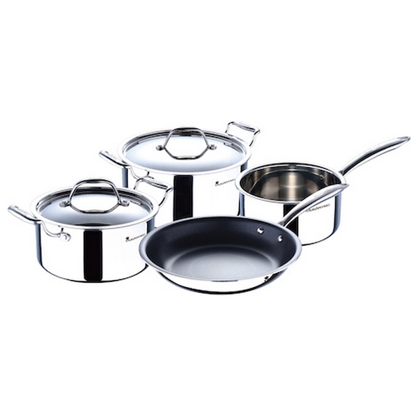 Cookware Masterpro Triply Stainless steel Silver (6 pcs) - cookware