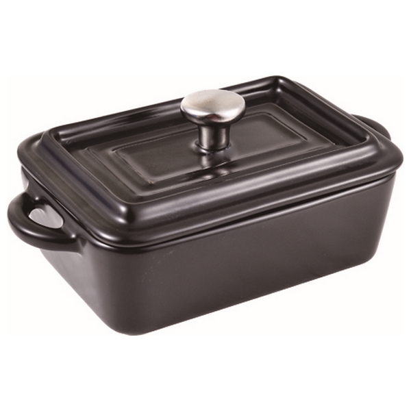 Casserole Masterpro Rectangular Black Stoneware (15,8 x 9 x 4,5 cm) - casserole