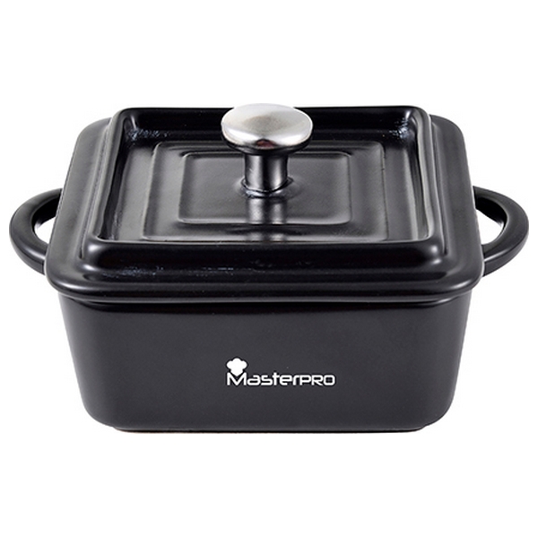 Casserole Masterpro Squared Black Stoneware (13,5 x 10 x 4,5 cm) - casserole