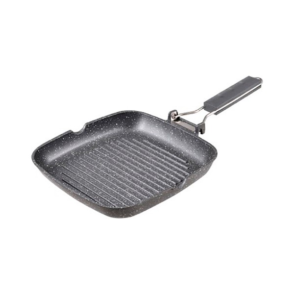 Grill pan Bergner Grey Aluminium (Ø 24 cm) - grill