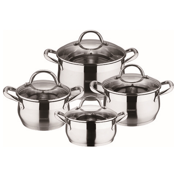 Cookware Bergner Gourmet Stainless steel Silver (8 pcs) - cookware