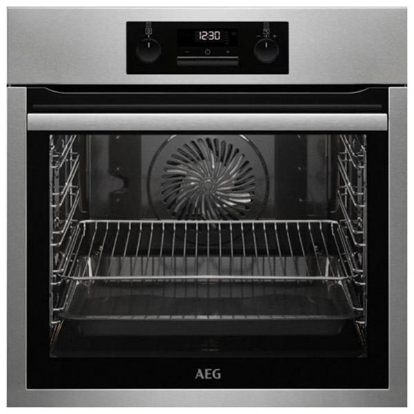 Pyrolytic Oven Aeg BPS331120M 74 L LCD 3000W Stainless steel Black - pyrolytic