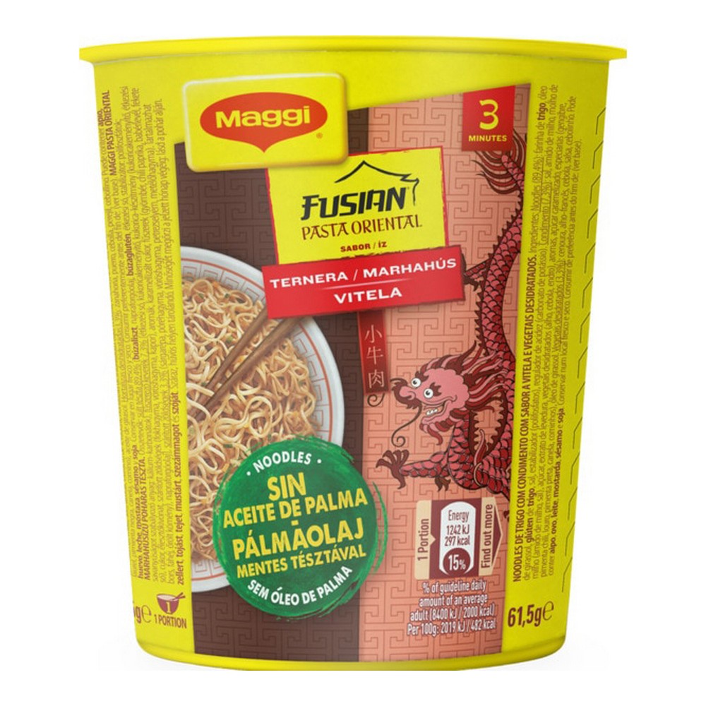 Noodles Maggi Noodles Fusian Oriental Veal (61,5 g) - noodles