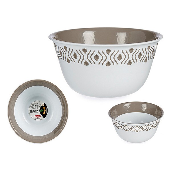 Bowl Stefanplast Beige Plastic (19 x 9 x 19 cm) - bowl