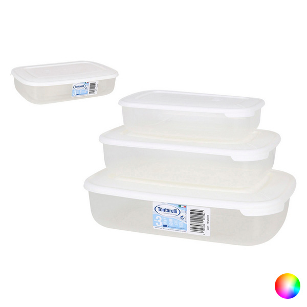 Set of 3 lunch boxes Tontarelli (1 - 2 - 3 L) - set