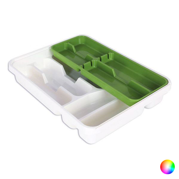 Cutlery Organiser Tontarelli Double Plastic (31 X 39,5 x 7 cm) - cutlery