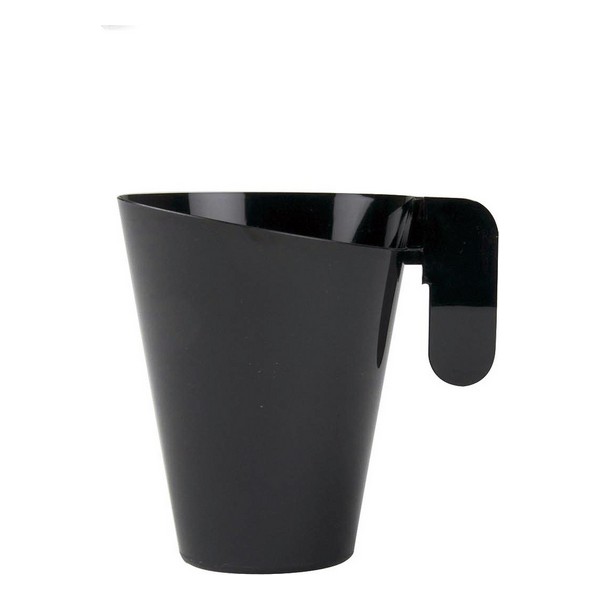 Piece Coffee Cup Set Goldplast Plastic Black 155 ml (12 Pieces) - piece