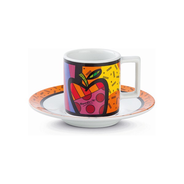 Set of Mugs Britto Apple Multicolour Ceramic (2 pcs) - set