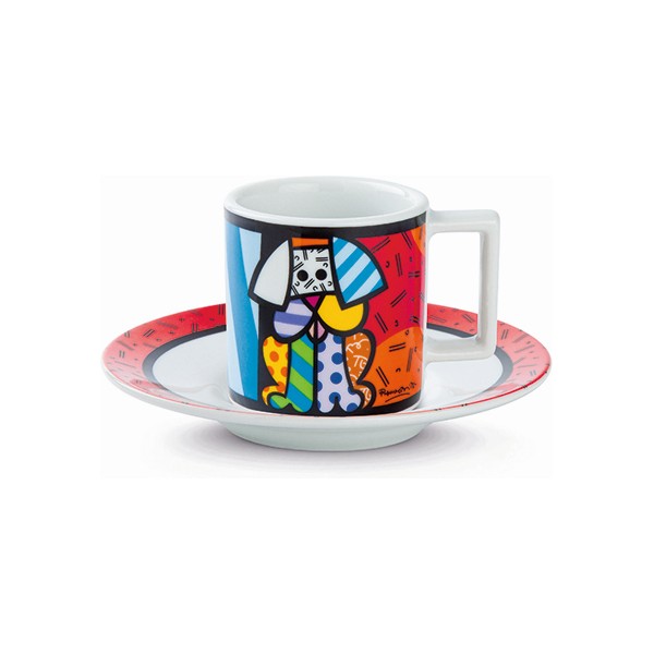 Set of Mugs Britto Dog Multicolour Ceramic (2 pcs) - set