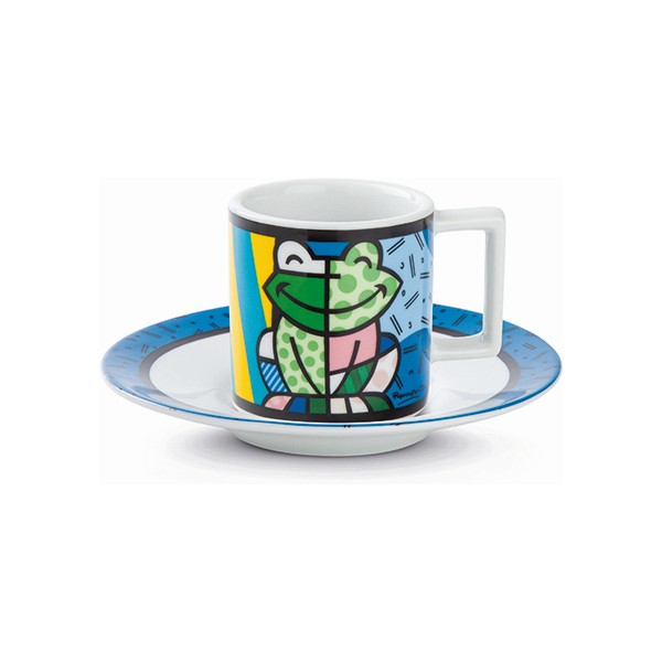 Set of Mugs Britto Frog Multicolour Ceramic (2 pcs) - set