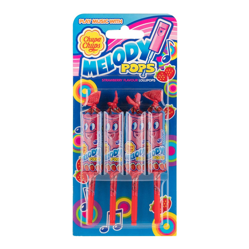 Candies Chupa Chups Melody Pops Strawberry (4 uds)