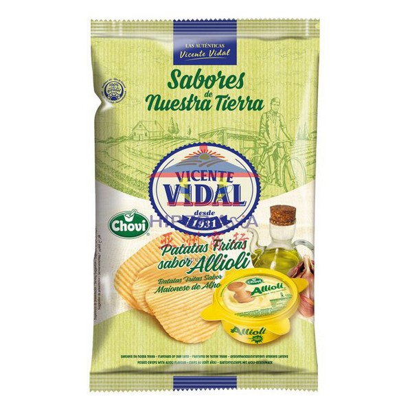 Patatas Fritas Onduladas Sabor Allioli Chovi - 8410071101261