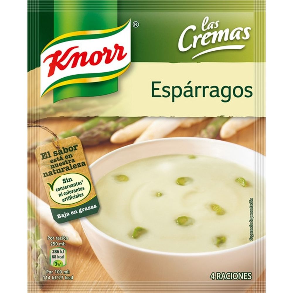 Las Cremas crema de espárragos sobre 70 g - 8410127041473