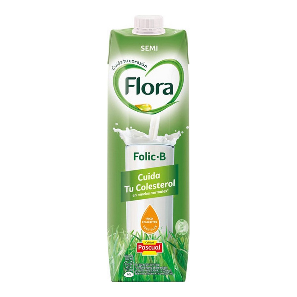 Semi-skimmed milk Flora Folic B (1 L)
