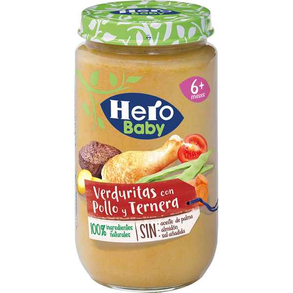 Baby food Hero Verduras Pollo Ternera (235 gr) - baby