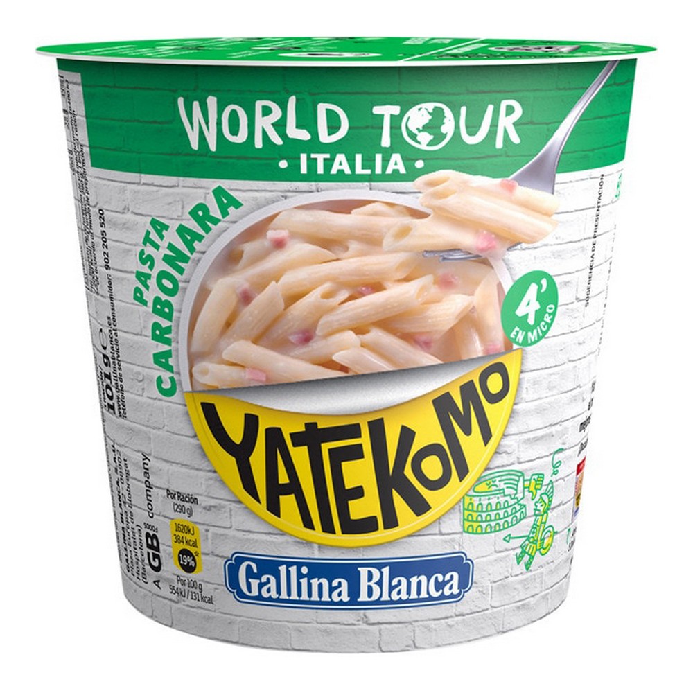 Macaroni Yatekomo World Tour Carbonara (101 g) - macaroni