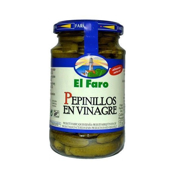 Pepinillos en vinagre extrafinos frasco 200 g - 8410813201020