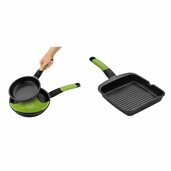 Set of pans BRA Black Aluminium (2 pcs) (Refurbished C) - set