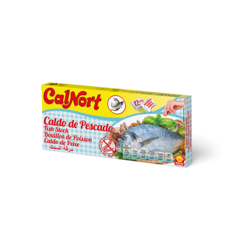 Caldo Peixe 12 Cubos Calnort - 8412164000086