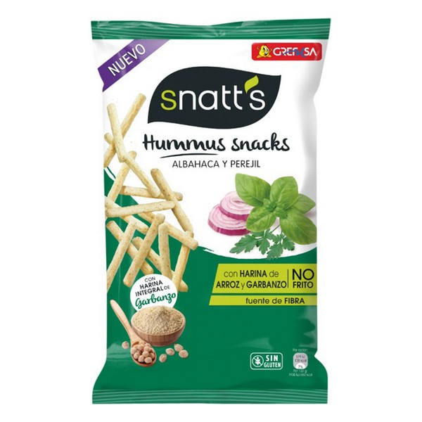 Snatt's Hummus Snack albahaca y perejil envase 110 g - 8413164011843