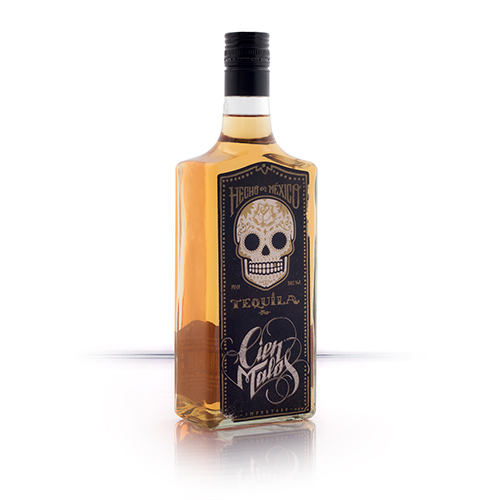 Cien Malos Gold Tequila - cien