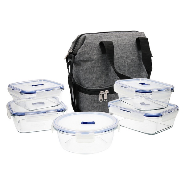 Set of lunch boxes Luminarc Pure Box (6 pcs) Blue - set