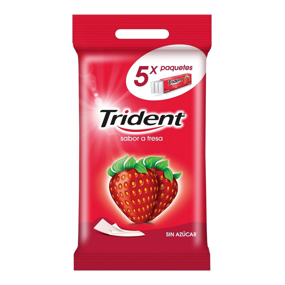 Chewing gum Trident Strawberry (5 packs)