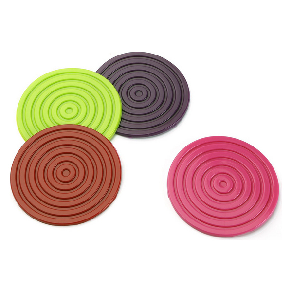 Coasters Silicone (4 pcs) - coasters