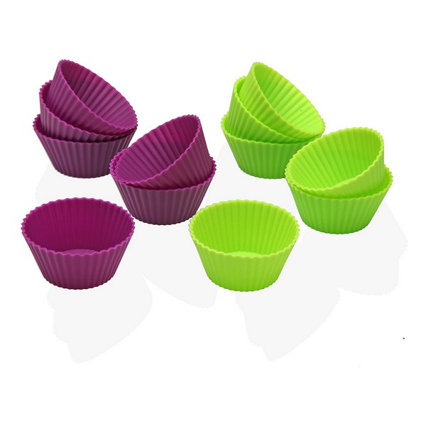 Silicone Cupcake Moulds (12 pcs) - silicone