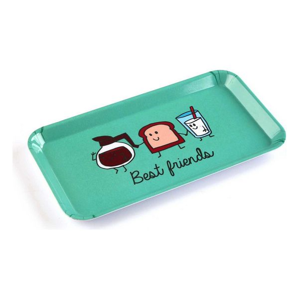 Tray Best Friends Plastic (16,5 x 1,5 x 30 cm) - tray