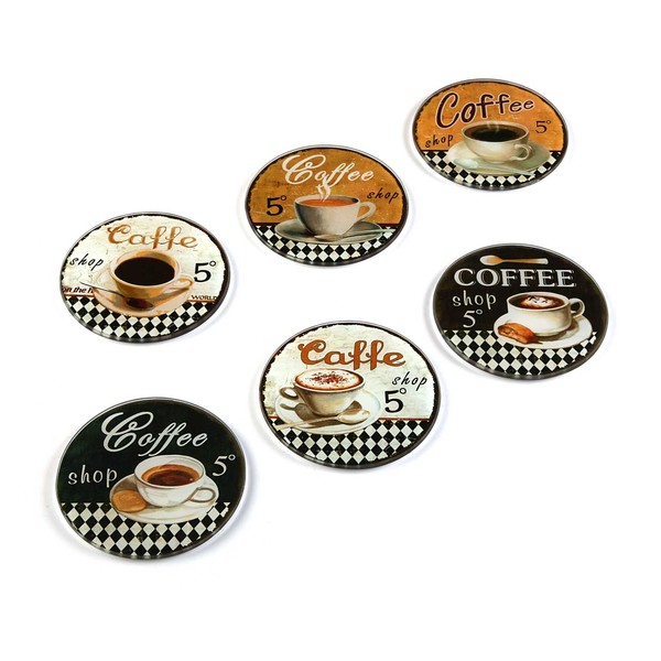 Coasters Coffee Crystal (6 Pieces) - coasters