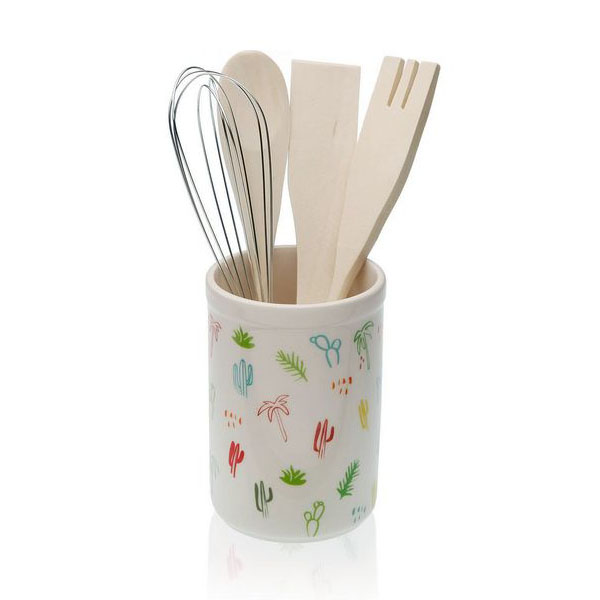 Pot for Kitchen Utensils Ceramic (10 x 15 x 10 cm) - pot