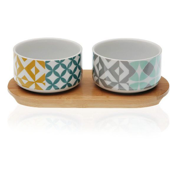 Set of bowls Karlsen Bamboo Porcelain (2 Pieces) - set