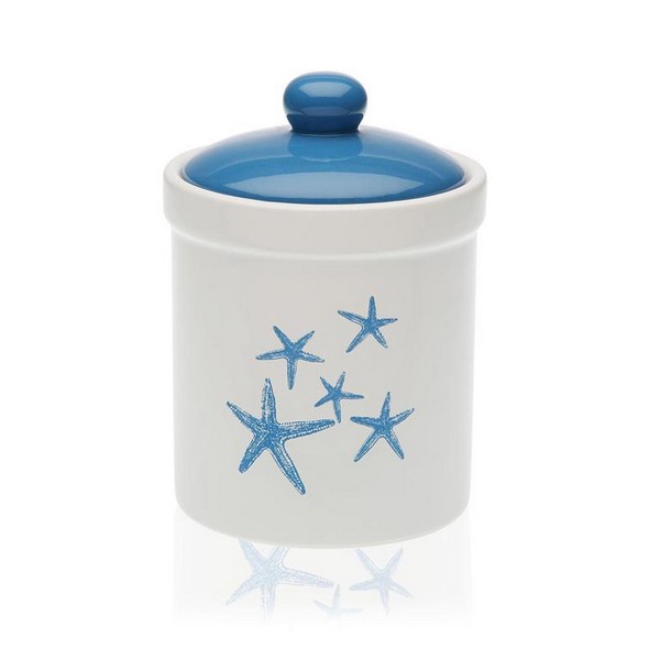 Jar Blue Sea Ceramic - jar