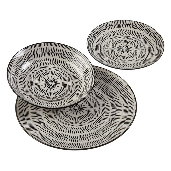 Tableware Spin Porcelain (18 Pieces) - tableware